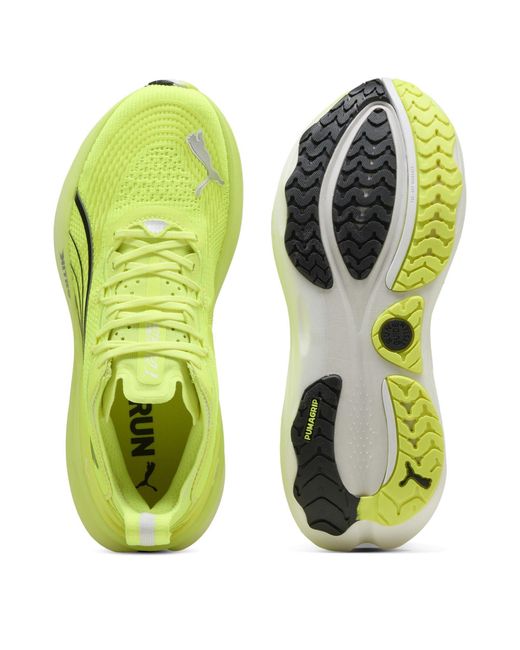 PUMA Yellow Foreverrun Nitro 2 Everyday Stable Road Running Shoes for men