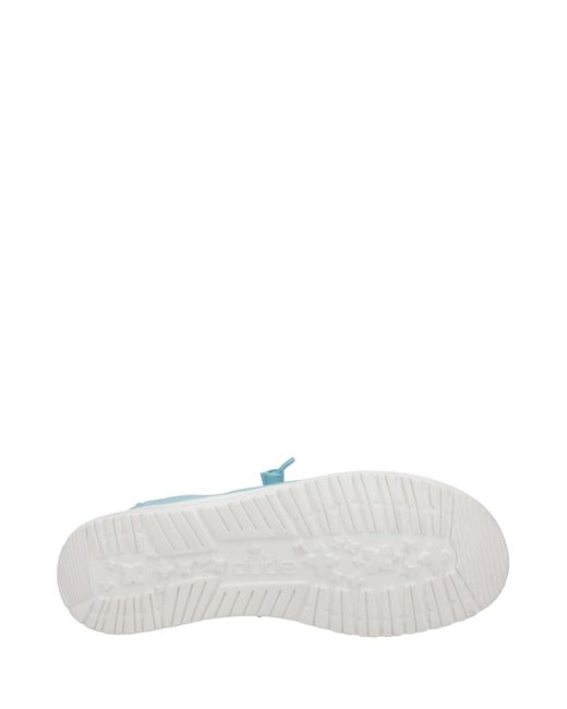 HeyDude Blue Wendy Canvas Shoe
