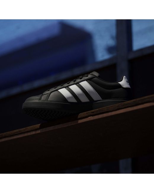 Adidas Black Street Talk Low-Top Trainers for men