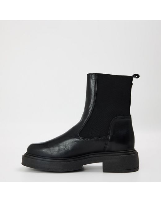 Steve Madden Black Churro Chelsea Boots With Block Heel