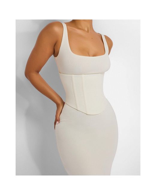Mars the Label White Sandra Scoop Maxi Dress