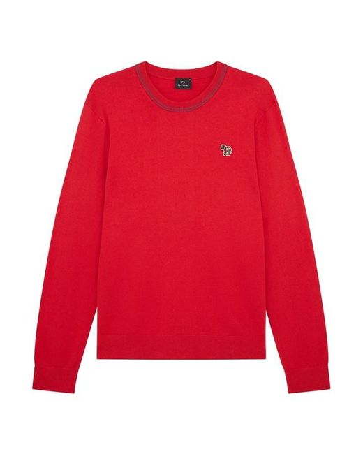 PS by Paul Smith Red Zebra Knit Jumper for men
