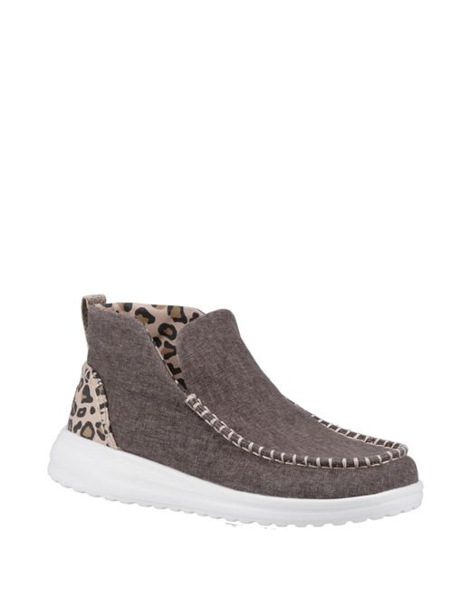 HeyDude Brown Denny Heavy Canvas Boot