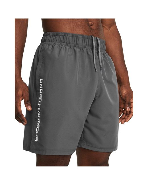 Under Armour Gray Ua Tech Woven Wordmark Shorts for men