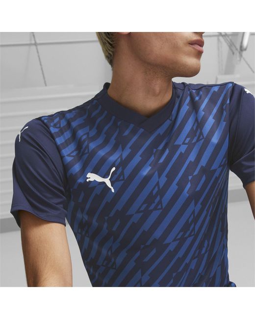 PUMA Blue Short-Sleeve Performance T-Shirt for men