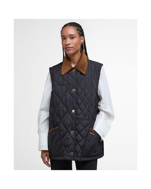 Barbour Black B.Li Lorrie Qui Quilted Jacket