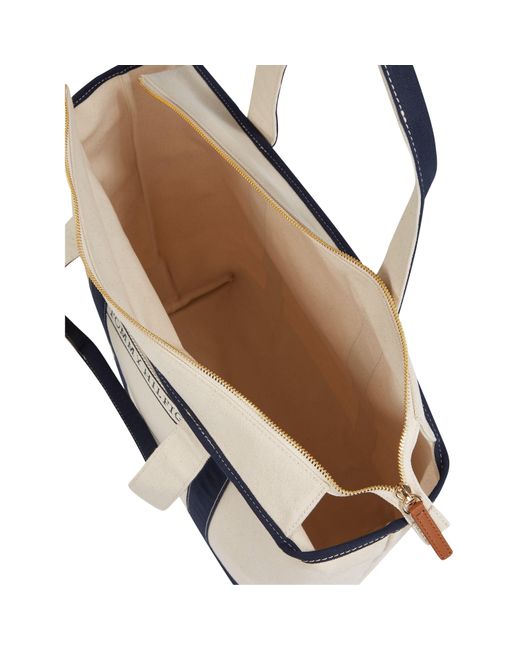 Tommy Hilfiger Blue Summer Canvas Tote Bag