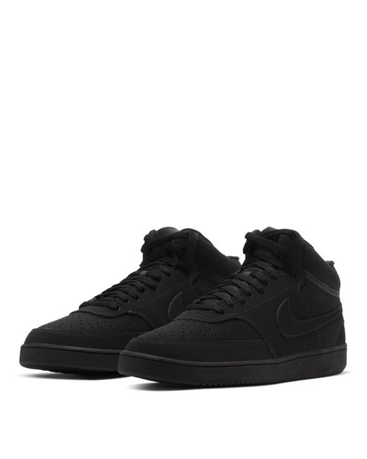 Nike Black Court Vision Mid Next Nature for men