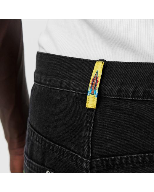 ICECREAM Green Denim Shorts for men