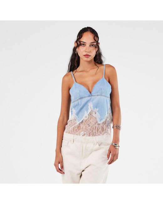 DIESEL Blue Wrap Top