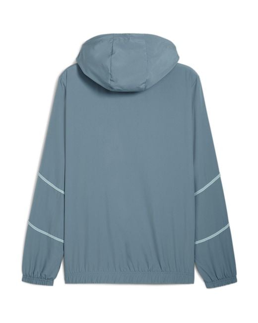 PUMA Blue Olympique De Marseille Pre Match Woven Jacket 2024 2025 Adults for men