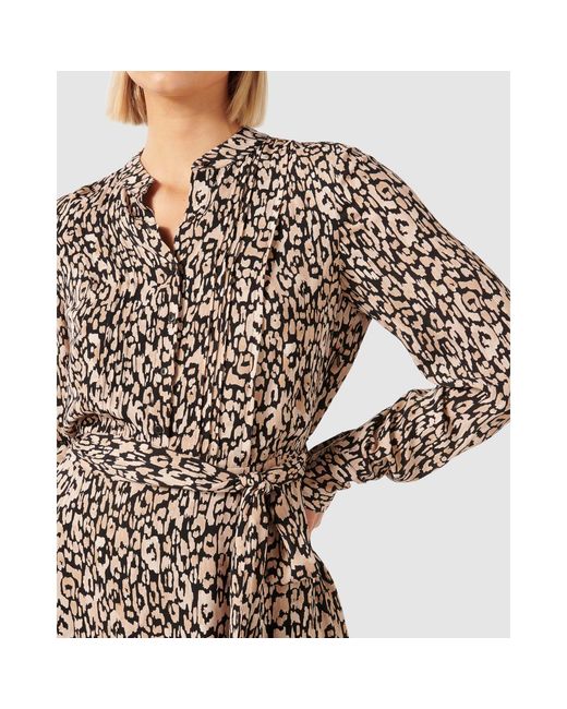 Forever New Brown Perry Shirt Godet Dress