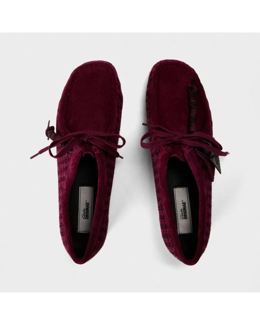 Clarks Red Wallabee Twd Moc Toe Formal Shoes