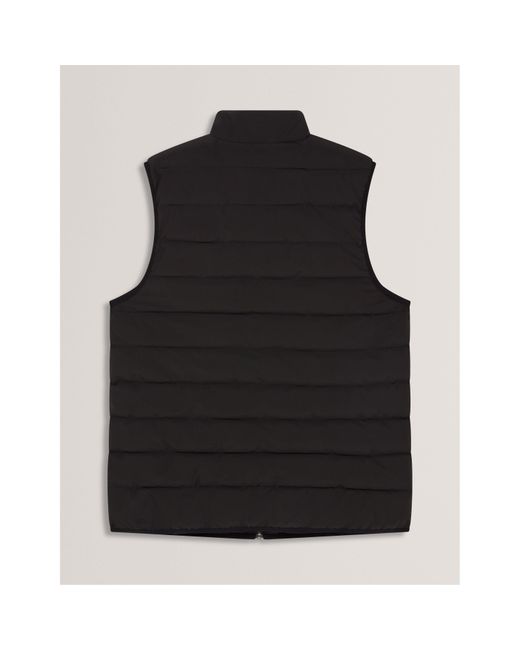 Ted Baker Black Lightweight Quilted Gilet for men
