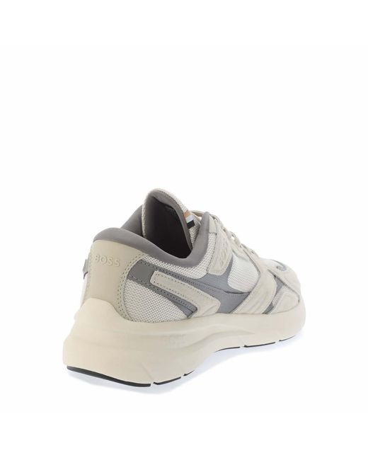 Boss Gray Owen Runn Sdme 10254496 01 Low-Top Trainers for men