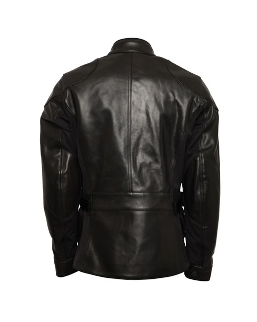 Belstaff Black Motorcycle Leather Jacket for men