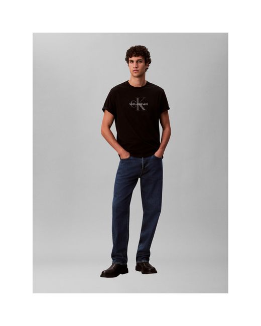 Calvin Klein Black Monogram T-Shirt for men