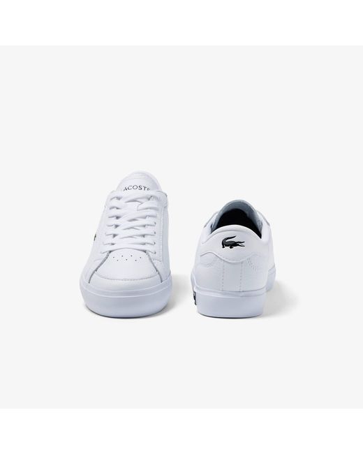 Lacoste White Powercourt Trainers