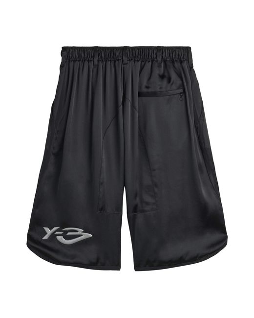 Y-3 Black Liquid Logo Shorts