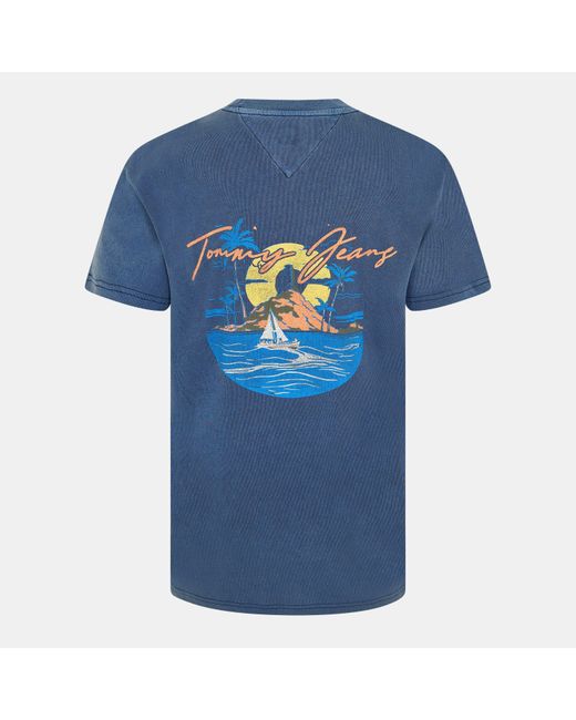 Tommy Hilfiger Blue Tjm Signature Sailing Short Sleeve T-Shirt for men