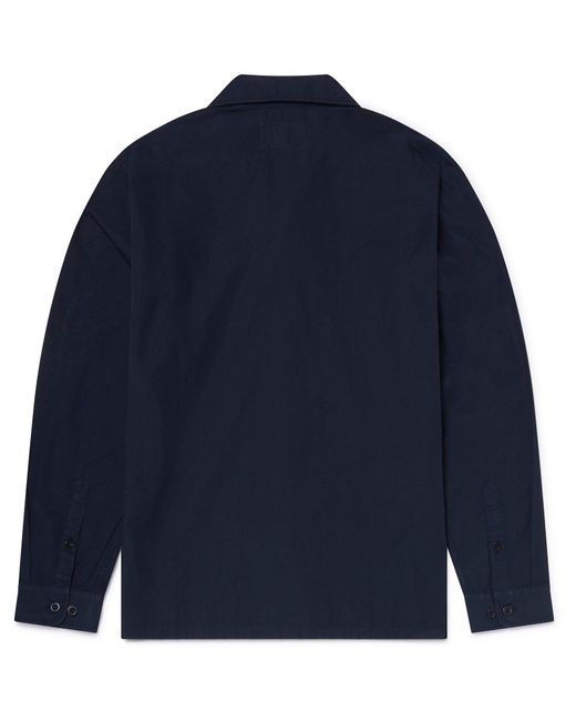 Albam Blue Ls Revere Shirt for men