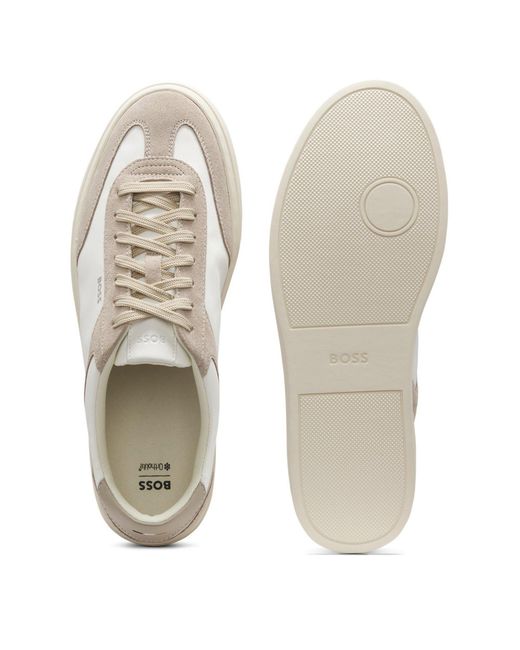 Boss White Low-Top Trainers for men