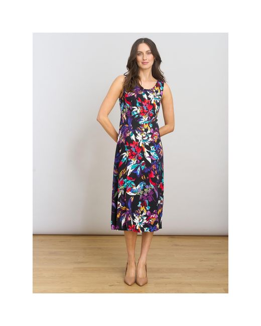 Gina Bacconi Blue Dani Mult-Colour Floral Dress