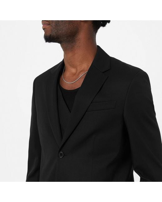 Off-White c/o Virgil Abloh Black Off Ow Embroidered Blazer for men