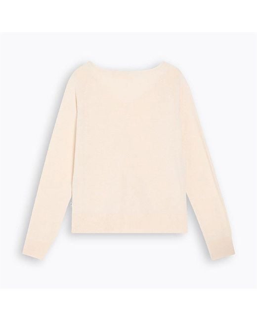 Levi's Natural Petal V-Neck 1/4 Zip Knitted Top