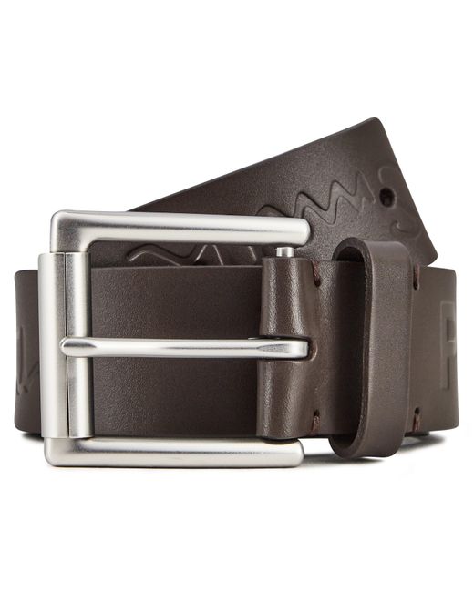 Paul Smith Brown Embossed Leather Belt for men