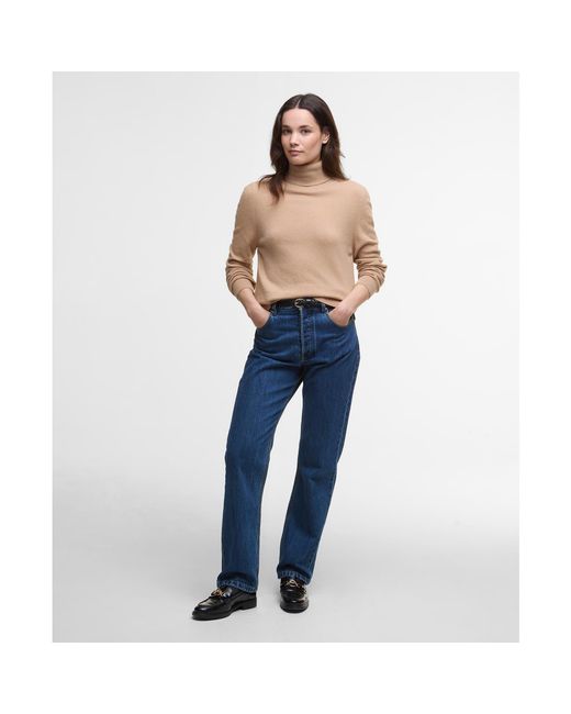 Barbour Natural Pendle Roll-Neck Jumper