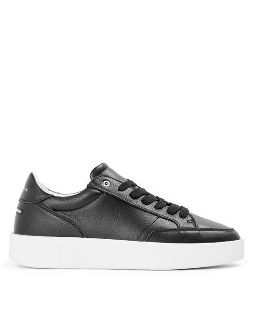 Unseen Black Helier Tum Low-Top Trainers for men