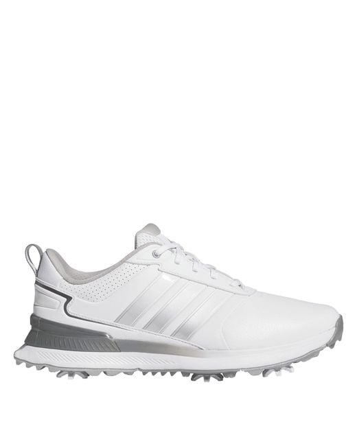 Adidas White Spiked Golf Shoes for men