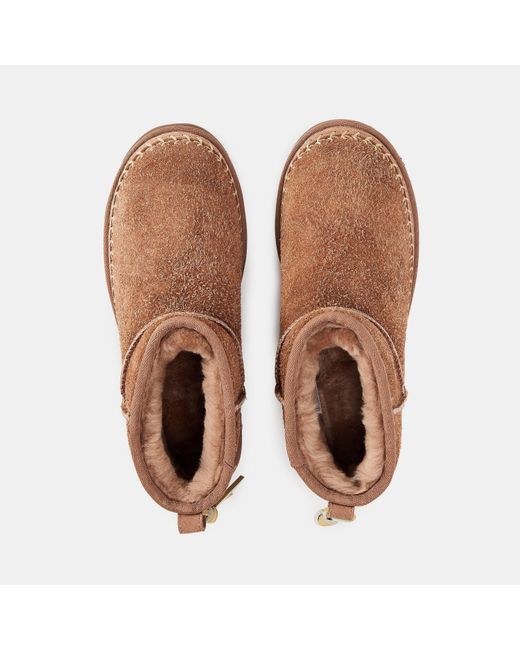 Ugg Brown Biarritz Slip-On Snug Boots