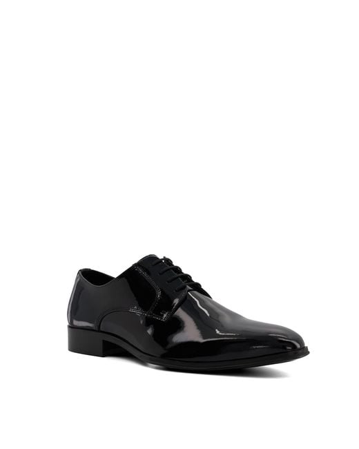 Dune Black Sheer Smart Patent Gibson Shoes Size 7 for men