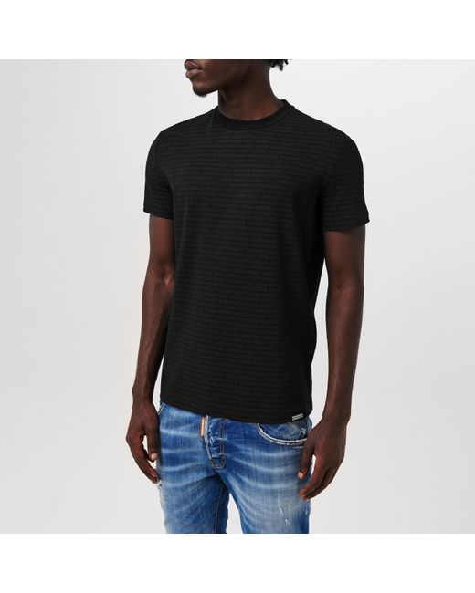 DSquared² Black Dsq Heritage Slim Fit T-Shirt for men