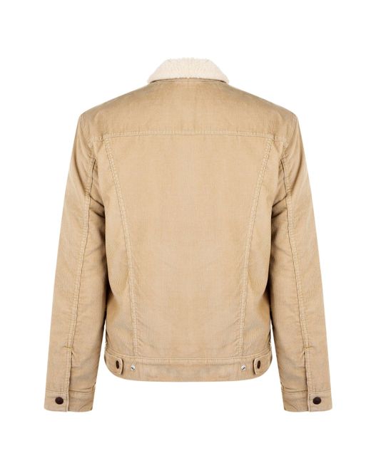 Levi's Natural Type 3 Sherpa Cotton Mix Long Sleeve Denim Jacket for men