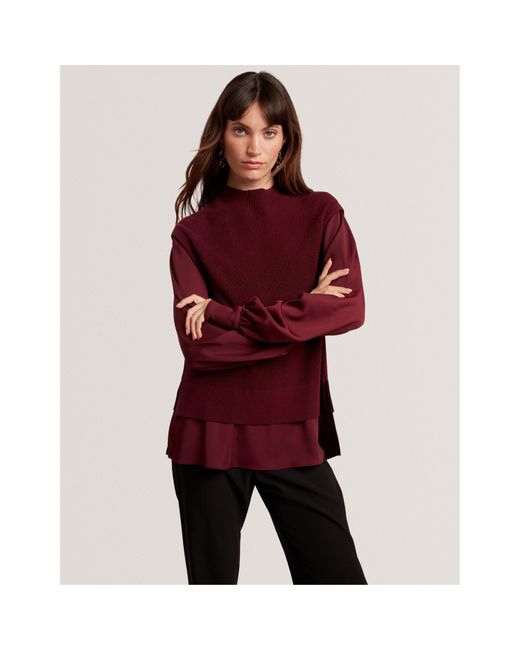 Ted Baker Red Knitted Top