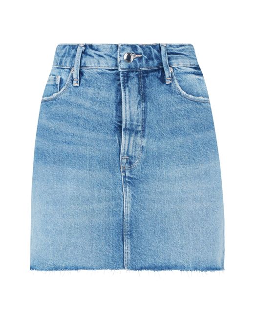 GOOD AMERICAN Blue Waist Mini Skirt