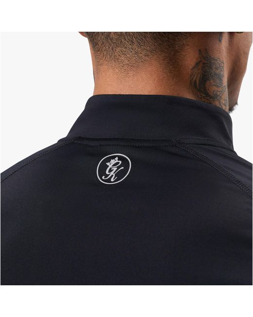 Gym King Blue Energy Zipped Funnel Performance Tracksuit Top for men