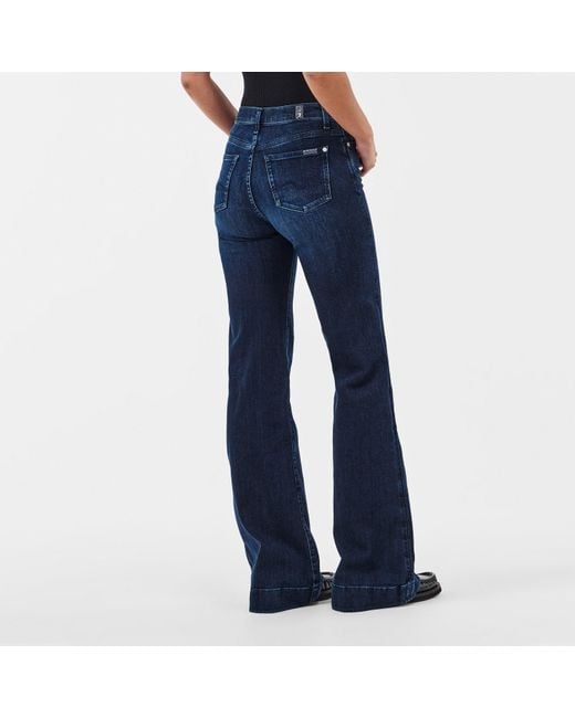 7 For All Mankind Blue Modern Dojo Bootcut Jeans
