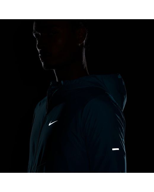 Nike Blue Miler Repel Running Jacket for men