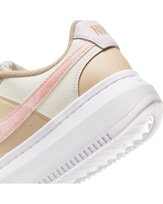 Nike Pink Court Vision Alta Leather Trainers