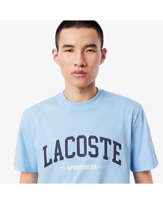 Lacoste Blue Big Logo T-Shirt for men