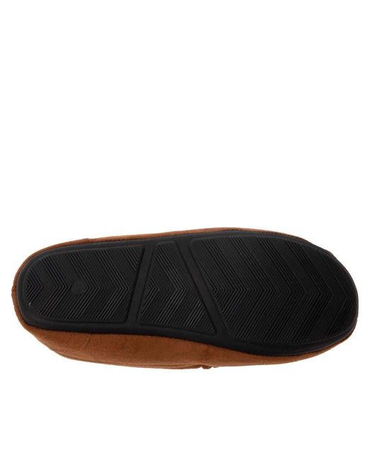 Farah Brown Nicken Moccasin Slippers for men