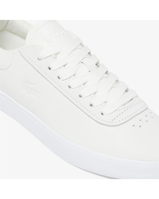 Lacoste White Baseshot Evo Trainers