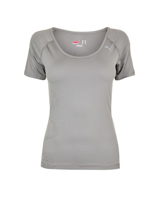 PUMA Gray Graphic Ss Tee