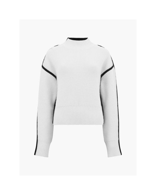French Connection White Crew Neck Jumper