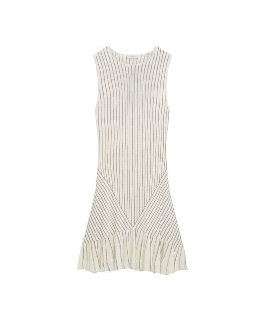 Ted Baker White Knitted Mini Dress