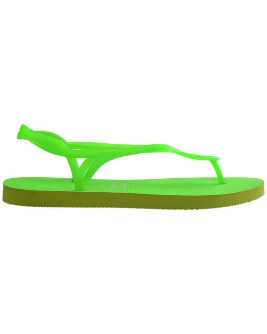 Havaianas Green Neon Flip Flops